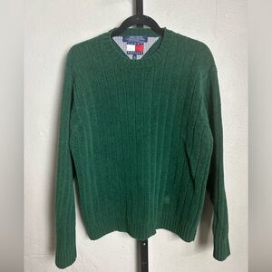 Tommy Hilfiger Forest Green Crewneck Sweater Size XL